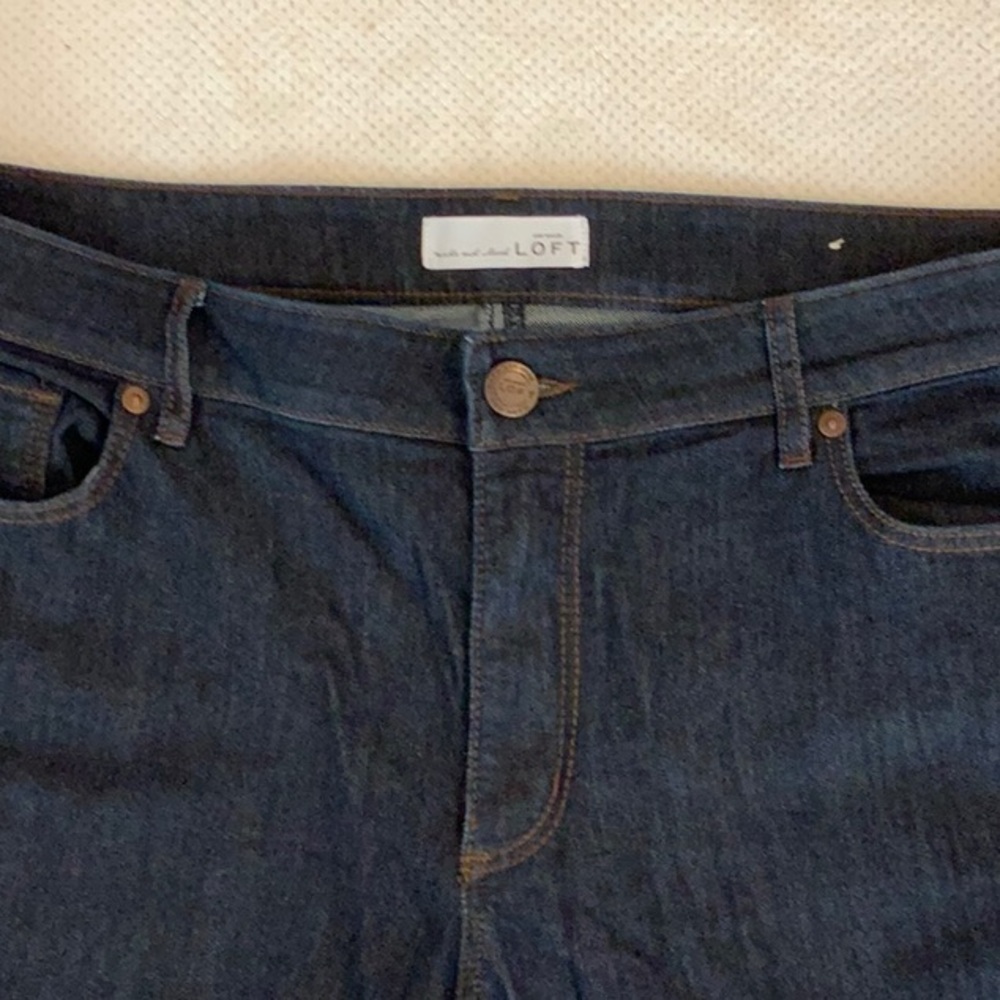Dark wash curvy straight tall jeans